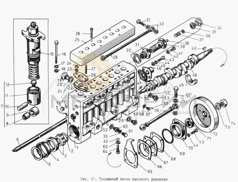 Топливный насос высокого давления двигателя ТМЗ-8421.10